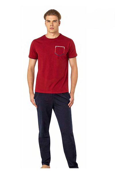 Pierre Cardin New Season Ανδρικό Σετ Πιτζάμες Προίκας 100% βαμβακερό κοντό μανίκι και τσέπες
