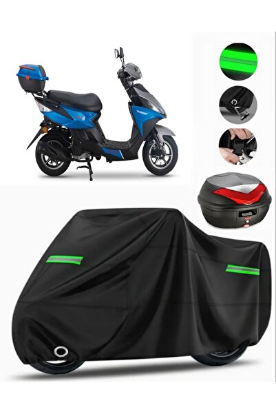 MotoEN حقيبة Falcon Nitro 50 الخلفية المتوافقة مع القماش المشمع للدراجات النا...