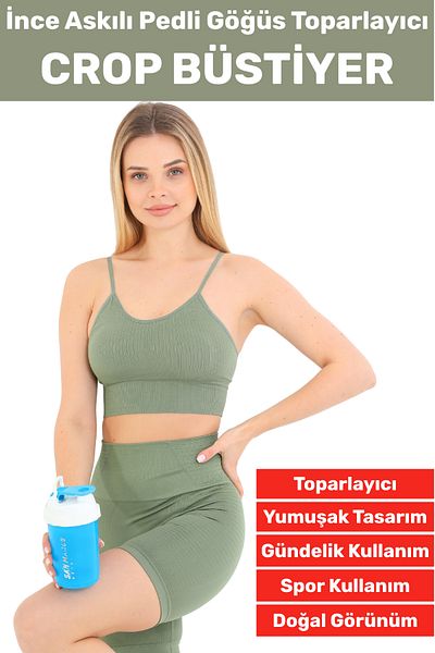 Wintoup Bust Enhancer Prevenirea căderii Utilizare sportivă ocazională Bustieră crop cu dungi cu bretele subțiri elegante