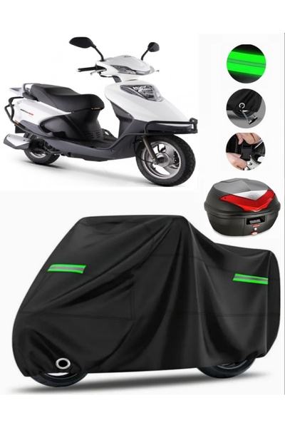 MotoEN Kuba Gelli 125 حقيبة خلفية متوافقة مع قماش القنب للدراجات النارية بريم...