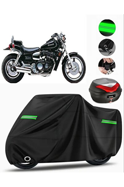 MotoEN Kawasaki Zl 600 Rear Bag Compatible Motorcycle Tarpaulin Premium (Lock...