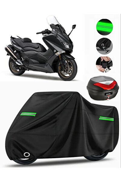 MotoEN Yamaha Tmax 530 Rear Bag Compatible Motorcycle Tarpaulin Premium (Lock...