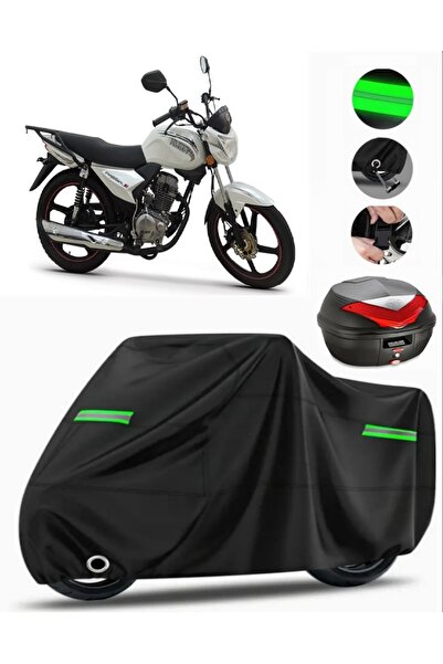 MotoEN Kuba Platinum Rear Bag Compatible Motorcycle Tarpaulin Premium (Lock C...