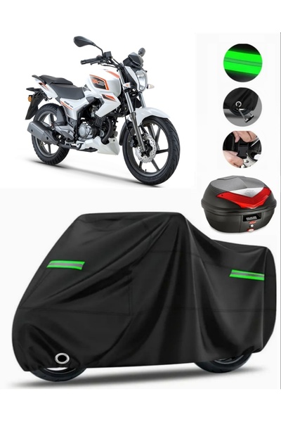 MotoEN Rks RK150-S حقيبة خلفية متوافقة مع قماش القنب للدراجات النارية بريميوم...