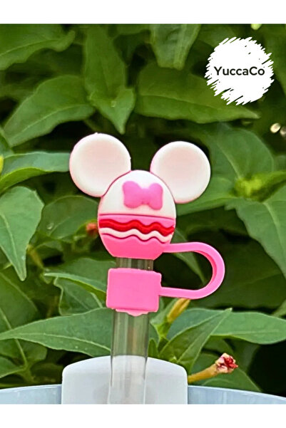 YuccaCo Accessorize Your Life ملحق ترمس الفأرة/واقي القش على شكل فيونكة مع ما...