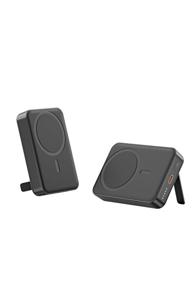 Genel Markalar Siyah renk Magsafe Kablosuz Powerbank Battery Xiaomi-İphone-sa...