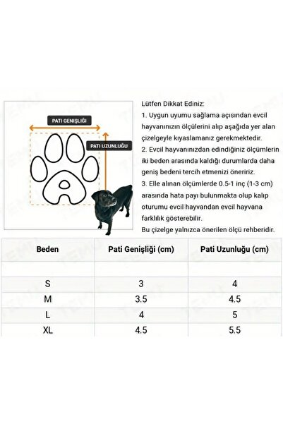 Han Ticarethane Kışlık Köpek Pati Ayakkabısı
