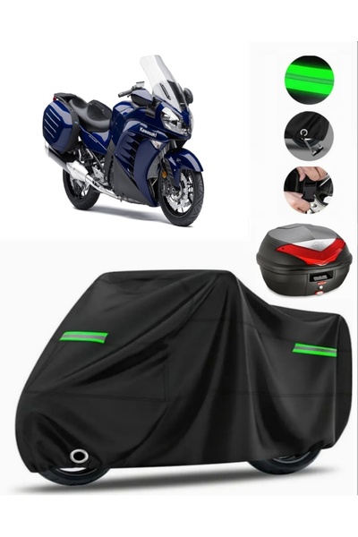 MotoEN غطاء خلفي متوافق مع Kawasaki GTR 1400 من القماش المشمع للدراجات الناري...