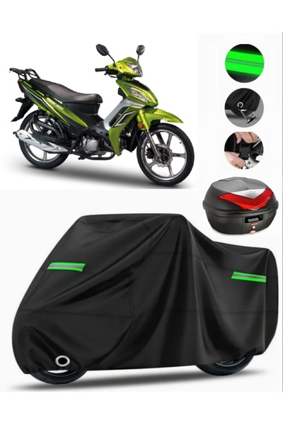 MotoEN Motoran Zs 100 Rear Bag Compatible Motorcycle Tarpaulin Premium (Lock ...