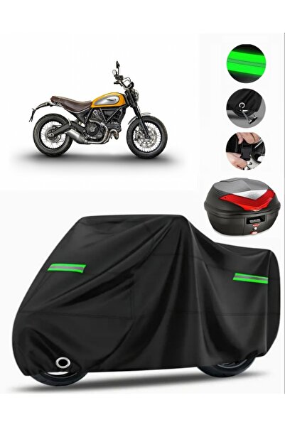 MotoEN Ducati Scrambler Classic Rear Bag Compatible Motorcycle Tarpaulin Prem...
