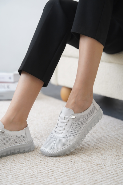 Cananın Pabuçları KCL 34-34 ΑΘΛΗΤΙΚΑ ΠΑΠΟΥΤΣΙΑ ΜΕ ΒΑΣΗ ΤΖΕΛ, ΓΝΗΣΙΟ ΔΕΡΜΑ