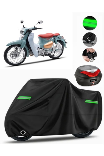 MotoEN غطاء خلفي متوافق مع KAMAX Cub Pro 125 من القماش المشمع الفاخر للدراجات...