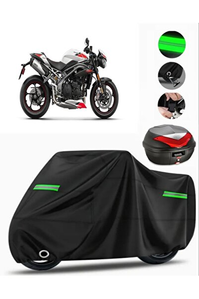 MotoEN قماش مشمع ممتاز متوافق مع الحقيبة الخلفية للدراجات النارية Triumph Spe...