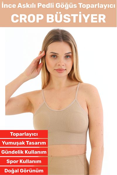 Wintoup Bust Enhancer Prevenirea căderii Utilizare sportivă ocazională Bustieră crop cu dungi cu bretele subțiri elegante