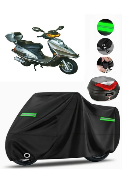 MotoEN حقيبة خلفية Mondial 125 MT متوافقة مع القماش المشمع للدراجات النارية P...