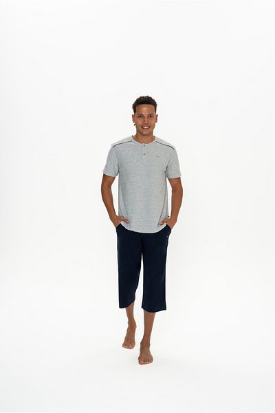 U.S. Polo Assn. Original Licensed New Season Men's Round Neck T-Shirt Capri Set
