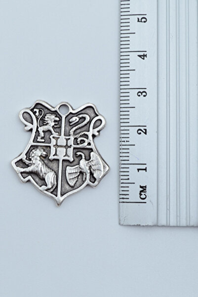 Bu Farklı Harry Potter Hogwarts Sembol Gümüş Kaplama Deri İp Kolye