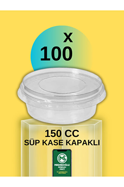 Madanoğlu ticaret Sup Kase Kapaklı 150 cc 100 Adet
