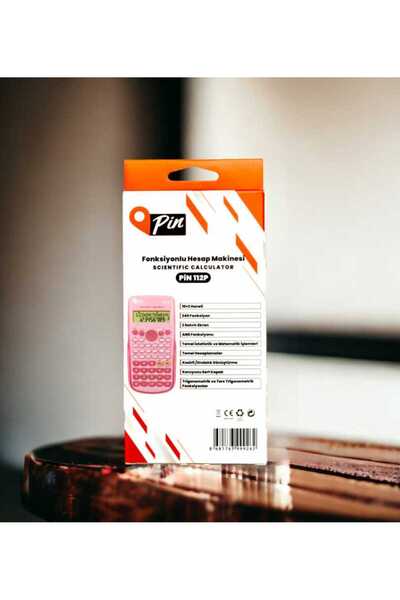 Pin Fonksiyonel Bilimsel Hesap Mak.240 Fonksiyonlu Pembe ve Uni-Ball Kuru Toga 07mm Versatil Kalem