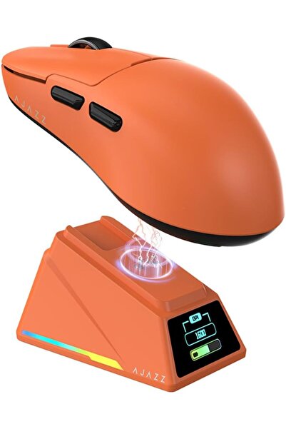 Ajazz AJ159 APEX 8K Oyun Mouse, 3 Modlu TFT Ekranlı Manyetik Şarj İstasyonu,P...
