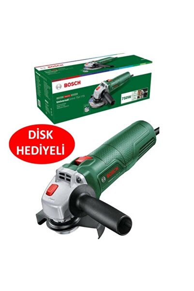 Bosch Spiral Avuç Içi Taşlama Makinası Sipral Avuç Taşlama 750 Watt 115 mm + 115 mm Metal Kesme Disk