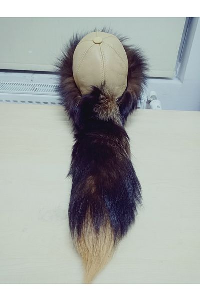 hoaryage Unisex Καπέλο με ουρά Wolf Chimp Bork