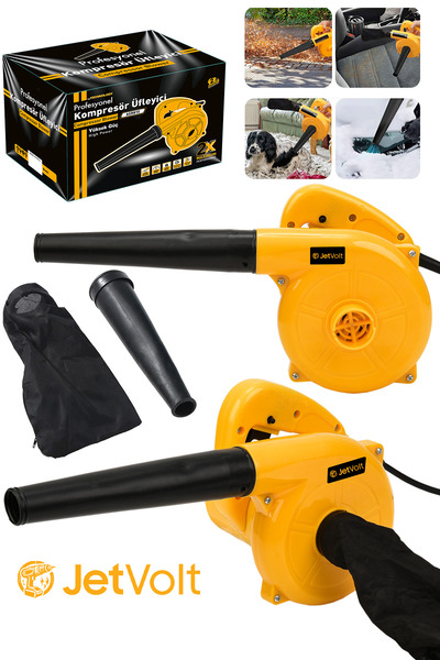JetVolt Hava Üfleme Emme Makinesi 6 Kademe Devir Ayarlı 600 Watt Elektrikli H...
