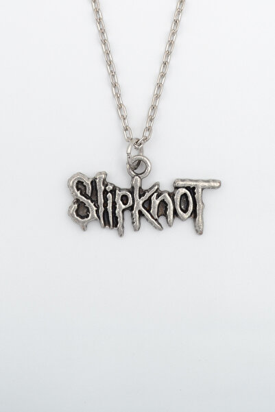 Bu Farklı Slipknot Gümüş Kaplama Düz Zincir Kolye