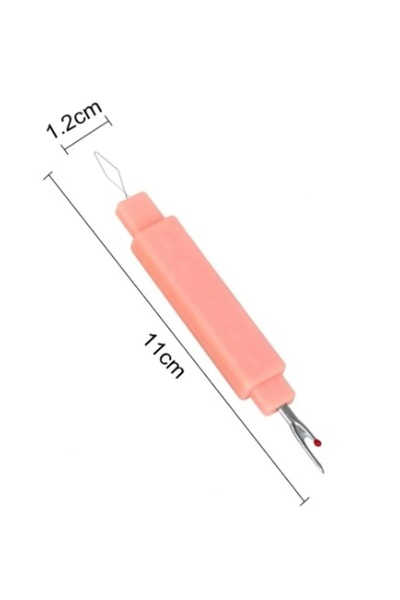 Practika 2 Adet Dikiş İplik Kesici Temizleme Hızlı Dikiş Sökme Ve İğne İplik Geçirme Aparatı Çift Fonksiyonlu