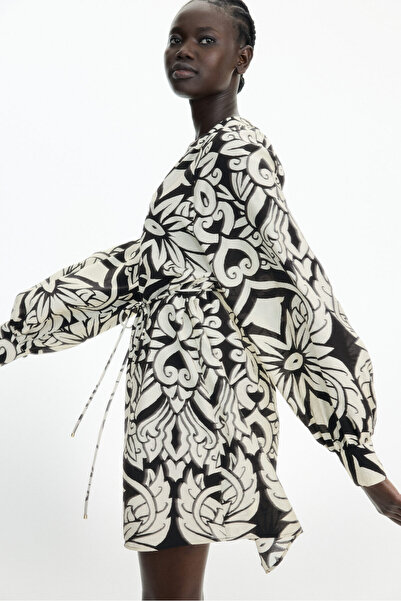 H&M Kuşaklı Tunik Elbise