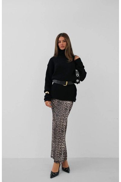 HZL Oversize Turtleneck Knitwear Tunic