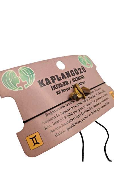 Han Ticarethane Gemini Natural Stone Bracelet