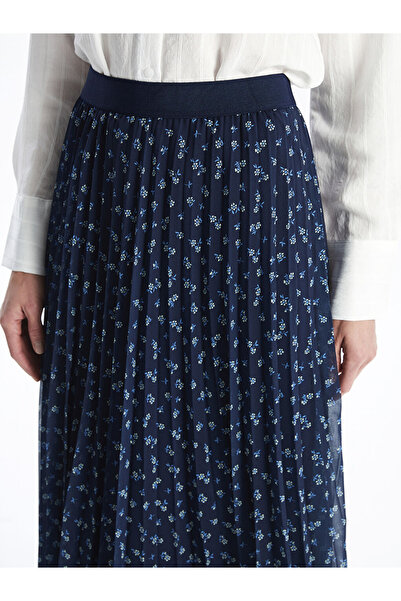 LC Waikiki LCWAIKIKI Жіноча квіткова спідниця з еластичним поясом із шифону