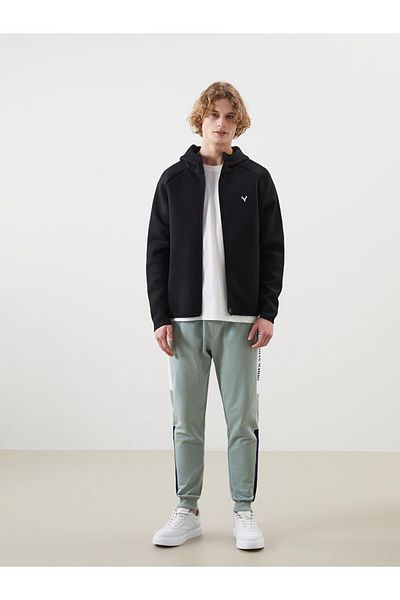 LC Waikiki Xside Hooded Long Sleeve Men's Zipper Sweatshirt
