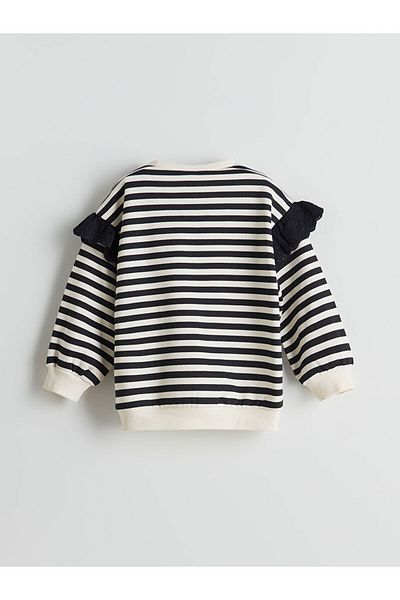 LC Waikiki Hanorac pentru fetiță cu dungi LCW Kids Crew Deck
