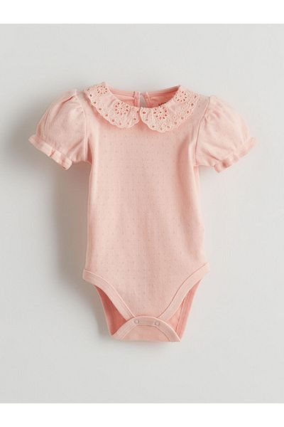 LC Waikiki Lcw Baby Floral Cotton Baby Girl Snap Body