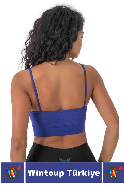 Wintoup Спортивний бюстгальтер, що підтягує груди та запобігає провисанню, для щоденного використання, з елегантними перехресними бретелями та мікрокропом.