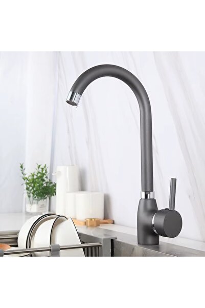 Sardıcı Siyah Delta Mutfak Eviye Batarya Çift Su Girişli 5 Yıl Garantili