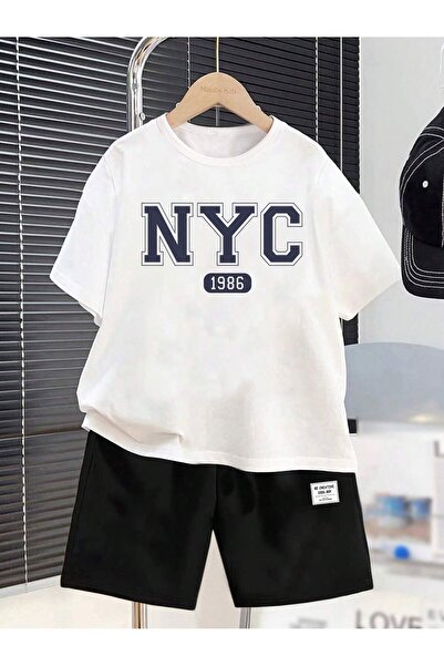 Genel Markalar Yazlık Çocuk Kız Ve Erkek Sevimli ve Havalı Günlük 2 li Tişört...