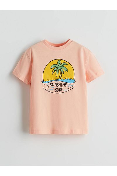 LC Waikiki Νέα σεζόν Crew Neck Printed Boy's T-Shirt