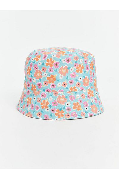 LC Waikiki Lcw Baby Flower Printed Baby Girl Bucket Hat
