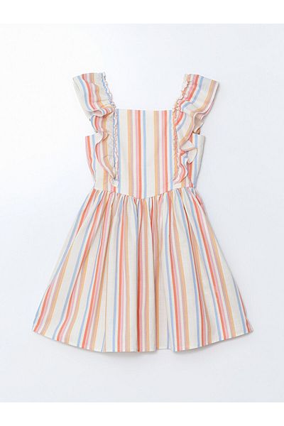 LC Waikiki Square Collar Girl's Dress