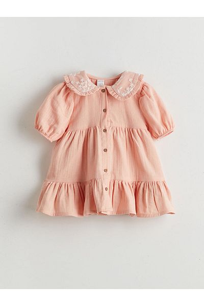 LC Waikiki Βρεφικό φόρεμα LCW Baby Floral Muslin Baby Girl