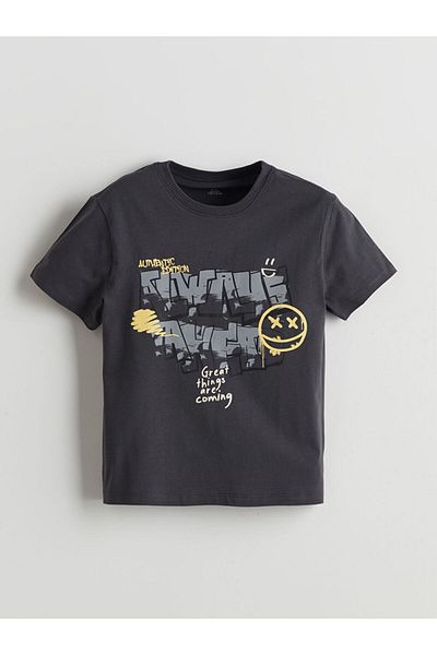 LC Waikiki Lcw Kids Crew Neck Printed Boys' T-Shirt