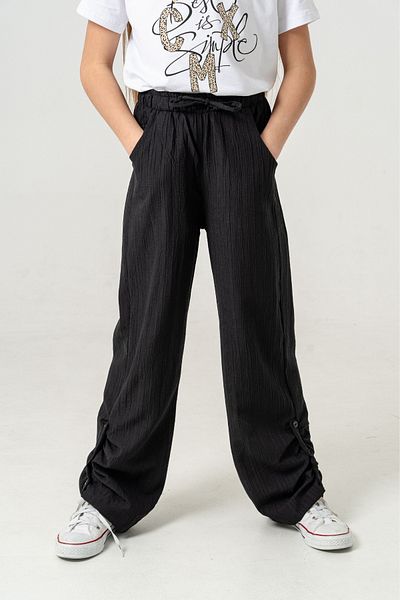 GİYİCEM TEKSTİL Girl's Side Leg Gathered Trousers 2559