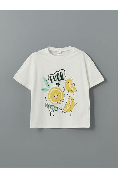 LC Waikiki Σετ πιτζάμες για κορίτσια LCW Kids Crew Neck με σορτς