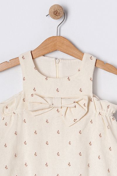 Bebüş Strappy Thick Bow Sailing 6 Piece Six Elasticated Girl's Dress 15716