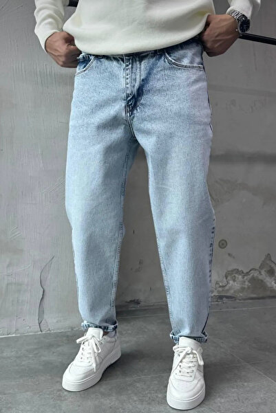 BDRMAN Boyfriend Kar Yıkama Mavi Renk Renk Kot Pantolon