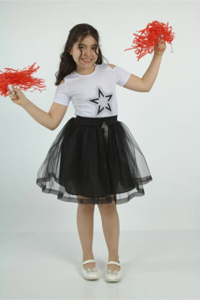 Genel Markalar 23 Nisan Kız Çocuk Tütü Etek Gösteri Kıyafeti NBL2434