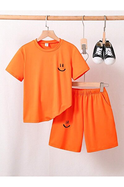 hilon Summer Kids Girls and Boys Cute and Cool Casual 2 Piece T-Shirt and Bottom